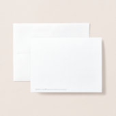  Folie Bloemontwerp Blank Dank u kaart (Met envelop)