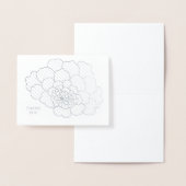  Folie Bloemontwerp Blank Dank u kaart (Display)