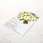 Folie Bloom | Bouquet Bridesmaids Luncheon Wedding Folie Uitnodiging (Gedraaid)