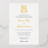 Folie BM Monogram MB Monogram Invitation Folie Uitnodiging (Voorkant)