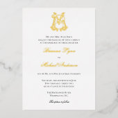 Folie BM Monogram MB Monogram Invitation Uitnodiging (Voorkant)