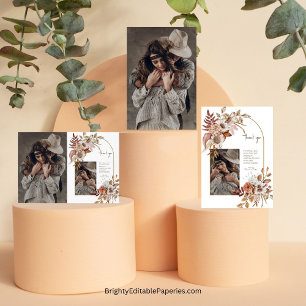 Folie Boho Cowboy & bruid bruiloft bedankje Folie Kaarten