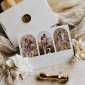 Folie boog foto opslaan van de datum minimale brui folie uitnodiging