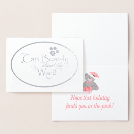 Folie Borstkanker Kerst Kaart (Display)