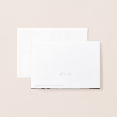 Folie Botanische krans trouwfoto dank u kaart (Met envelop)