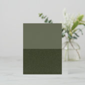 Folie Briefkaart Moss Green Split Bottom – Aanpass (Staand Voorkant)