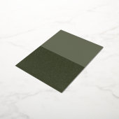 Folie Briefkaart Moss Green Split Bottom – Aanpass (Gedraaid)