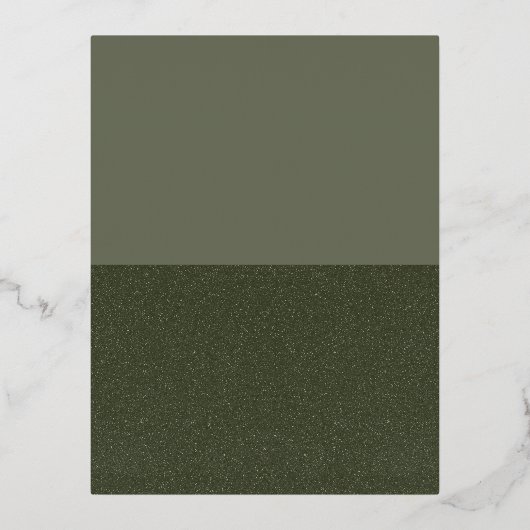 Folie Briefkaart Moss Green Split Bottom – Aanpass (Voorkant)