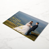 Folie bruiloft bedankt voor je kaart (Gedraaid)