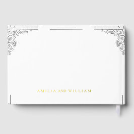 Folie bruiloft gastenboek – Elegant minimalistisch