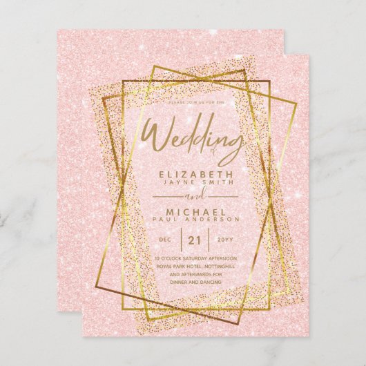 FOLIE BUDGET GOLD Glitter (Voorkant / Achterkant)