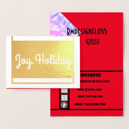 Folie Card RMdesignflo55 Kaarten (Display)