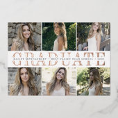 Folie Center Stripe | Aankondiging foto-Afstuderen (Voorkant)