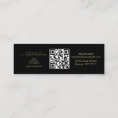 Folie chain Music Industry Producer DJ BLACK Mini Visitekaartje (Achterkant)