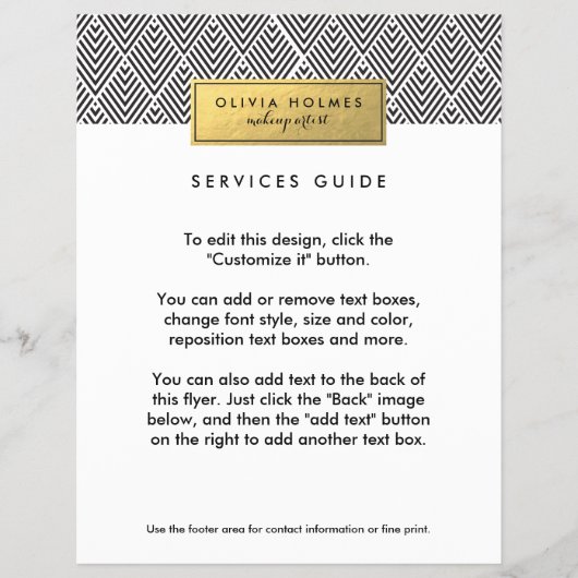 Folie Chevron Pattern Flyer (Voorkant)