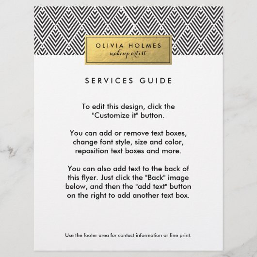 Folie Chevron Pattern Flyer (Voorkant)