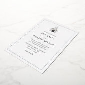 Folie Classic Kerk Huwelijksuitnodiging Folie Uitnodiging (Gedraaid)