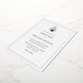 Folie Classic Kerk Huwelijksuitnodiging Uitnodiging (Gedraaid)