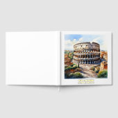 Folie Colosseum waterverf Rome Italië bruiloft Gastenboek (Volledig)