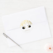 Folie Confetti Stippen Gold Makeup Eyelashes Ronde Sticker (Envelop)