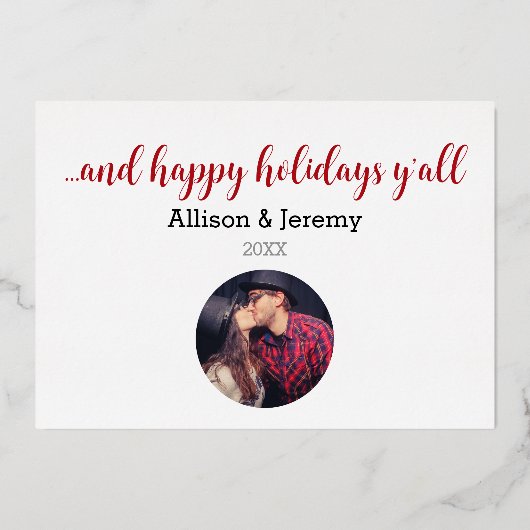 Folie Cowboy Boots Christmas Kaart (Achterkant)