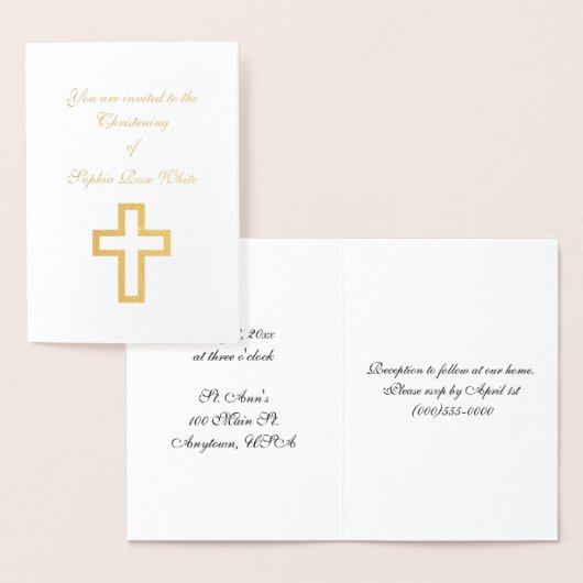 Folie Cross Invitations Kaarten (Display)