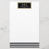 Folie Cross Trio Striped Religieuze Briefpapier (Voorkant)