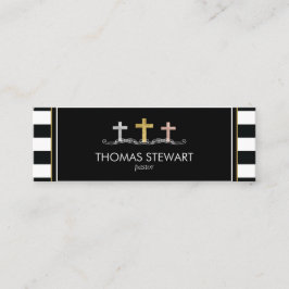 Folie Cross Trio Striped Religieuze Mini Visitekaartje