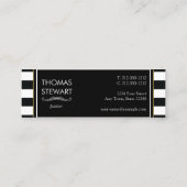 Folie Cross Trio Striped Religieuze Mini Visitekaartje (Achterkant)