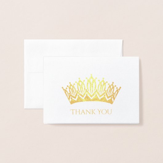 Folie Crown Mini Kaart (Voorkant met envelop)
