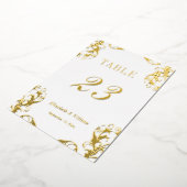 Folie Damask 5x7 Tafel Nummers Kaart (Gedraaid)