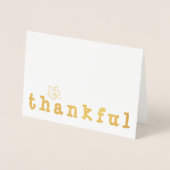 Folie Dankbaar esdoornblad Thanksgiving Groet Kaarten (Voorkant)