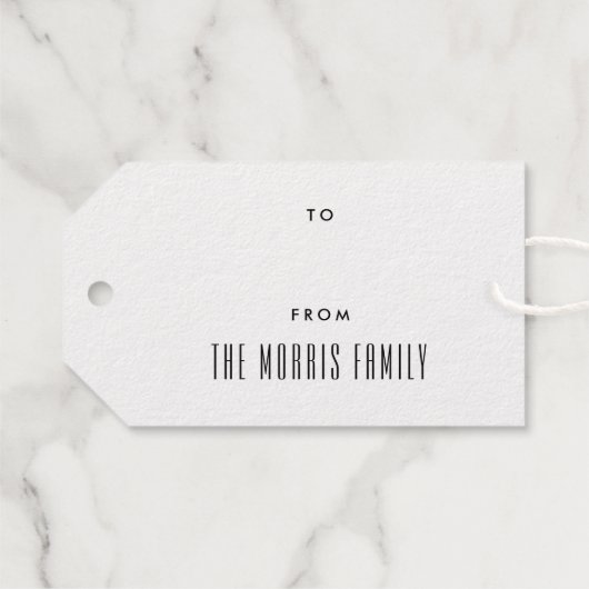 Folie De Beste Is Nog Te Komen Eenvoudige Rand Cadeaulabels (Achterkant (horizontaal))