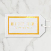 Folie De Beste Is Nog Te Komen Eenvoudige Rand Cadeaulabels (Voorkant (horizontaal))