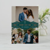 Folie Deco Band 2-Photo Holiday Kaart - Groen (Staand Voorkant)