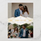 Folie Deco Band 2-Photo Holiday Kaart - Wit (Voorkant)