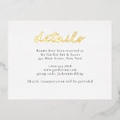 Folie Details Wedding Enclosure Kaart (Voorkant)