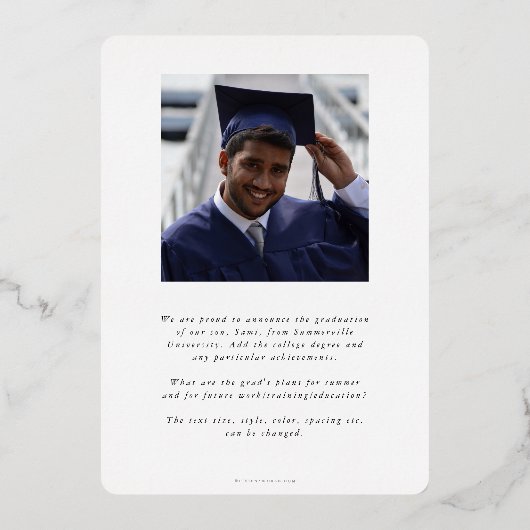 Folie DO Asclepius Afstuderen Foto aankondiging (Achterkant)