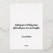 Folie Doodle Christmas Sleigh Pattern Folie Feestdagenkaart (Achterkant)