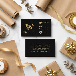 Folie, effect dank u Sociale links Kaart invoegen