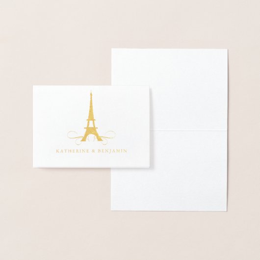Folie Eiffeltoren Parijs | Bruiloft Folie Kaarten (Display)
