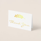 Folie Eucalyptus Huwelijksfoto Dankkaart Folie Kaarten (Voorkant)