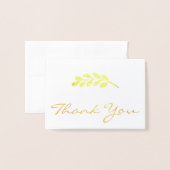 Folie Eucalyptus Huwelijksfoto Dankkaart Folie Kaarten (Voorkant met envelop)