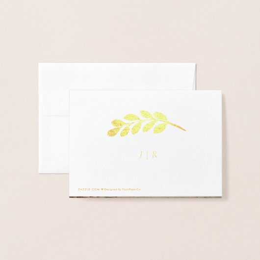 Folie Eucalyptus trouwfoto Dank u kaart (Met envelop)