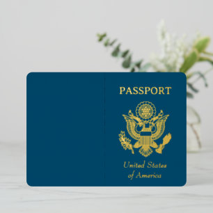 Folie Faux Passport Uitnodiging