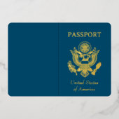 Folie Faux Passport Uitnodiging (Voorkant)