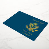 Folie Faux Passport Uitnodiging (Gedraaid)