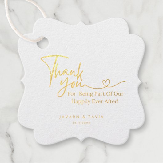 Folie Favor Tag (Voorkant)