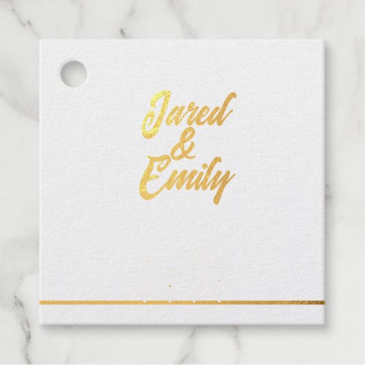 Folie Favor Tag (Voorkant)