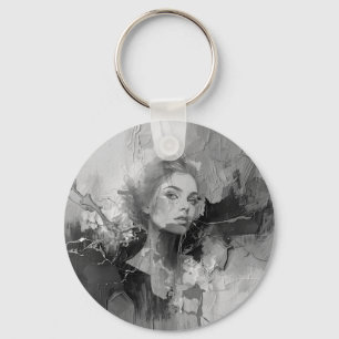 Folie Favoriet - vrouw portretkunst, hedendaags Sleutelhanger